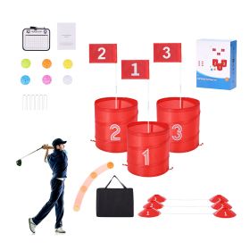 Backyard Golf Game, 3 Hole Golf Course, Golf Game Practice Games, Golf Chipping Game for Family, Adults and Kids