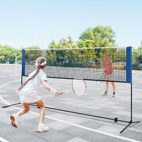 10/14 Feet Adjustable Badminton Net Stand with Portable Carry Bag (Select: Adjustable Net Heights, size: 10 ft)